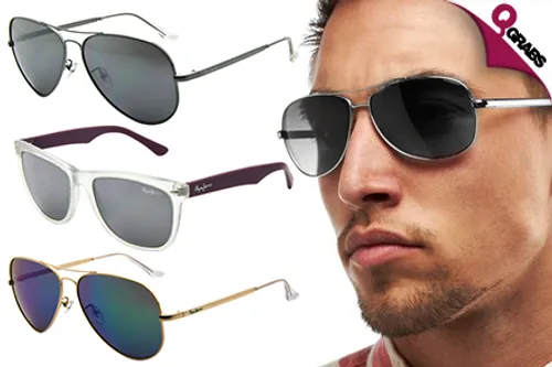 From QR95 Soak Up the Sun with Pepe Jeans Sunglasses - Choose from 4 Trendy styles! (QR 309 Value)